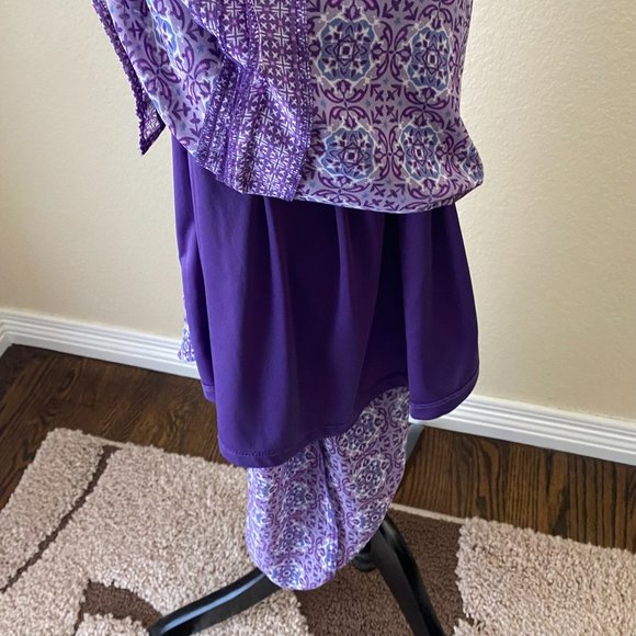 Lane Bryant, Purple Long Spring Dress with slits, Size 22/24 - Picture 3 of 10